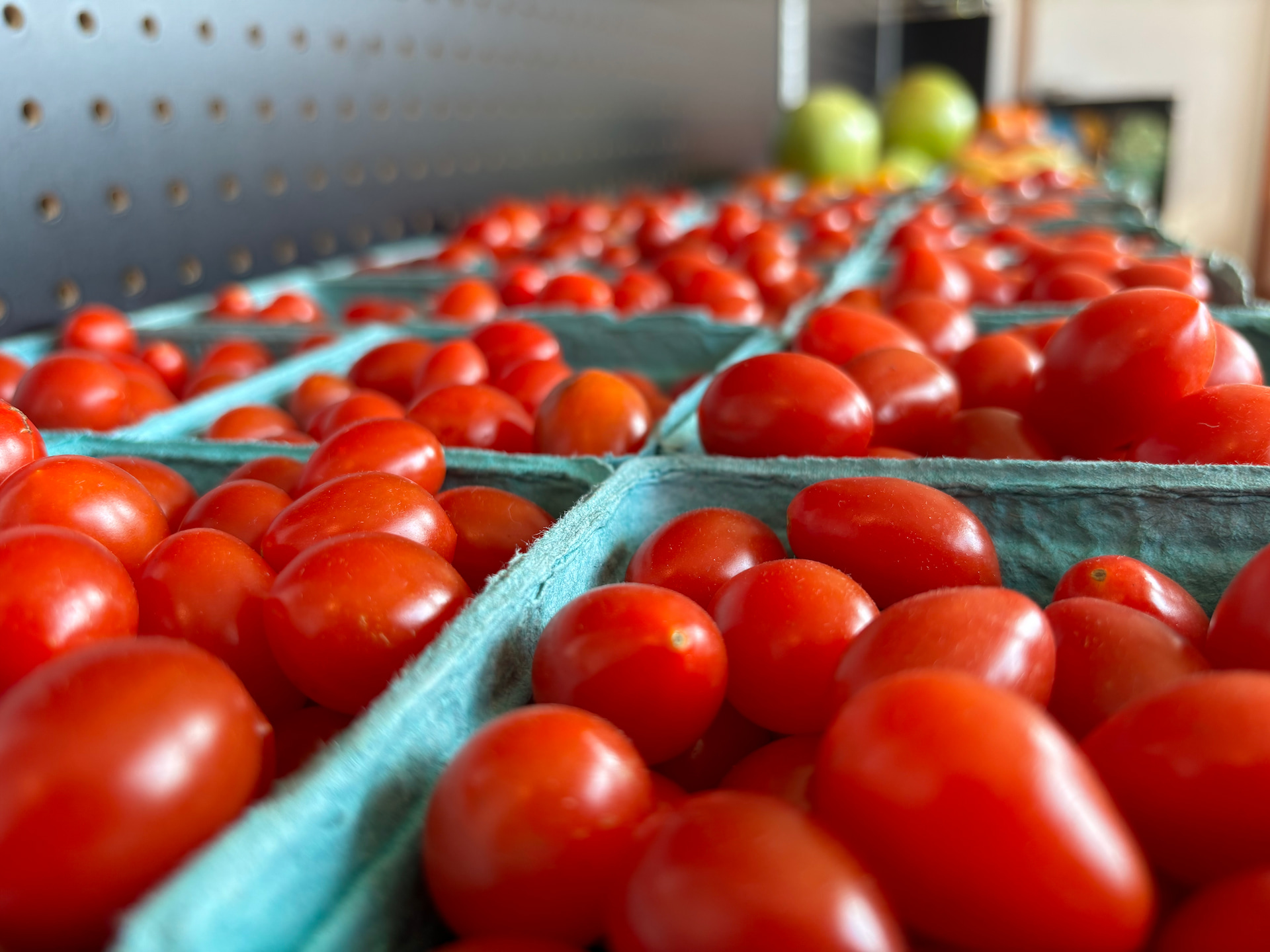 Close Up of Local Cherry Tomatoes